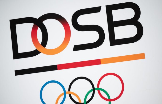 Das Logo des Deutschen Olympischen Sportbundes  (DOSB).<span class='image-autor'>Foto: Sebastian Gollnow/Deutsche Presse-Agentur GmbH/dpa</span>