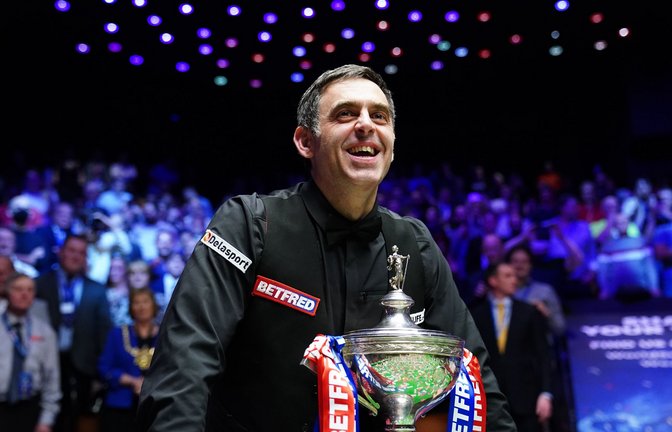 Ronnie O’Sullivan ist zum siebten Mal Snooker-Weltmeister.<span class='image-autor'>Foto: dpa/Zac Goodwin</span>