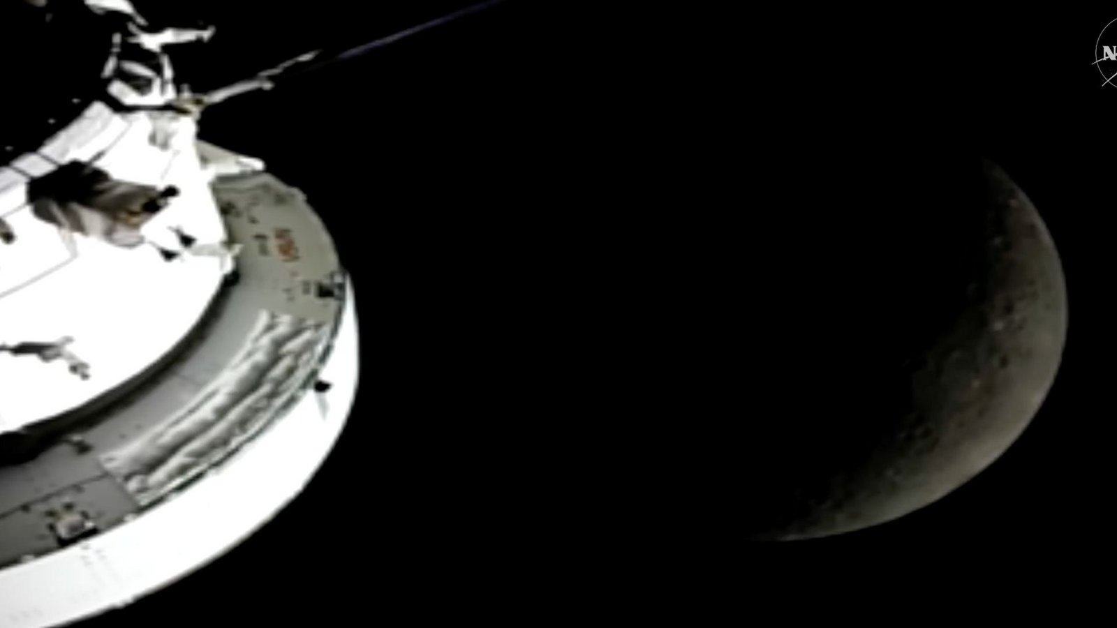 Die Crew ist um den Mond herumgeflogen.Foto: Uncredited/NASA/dpa