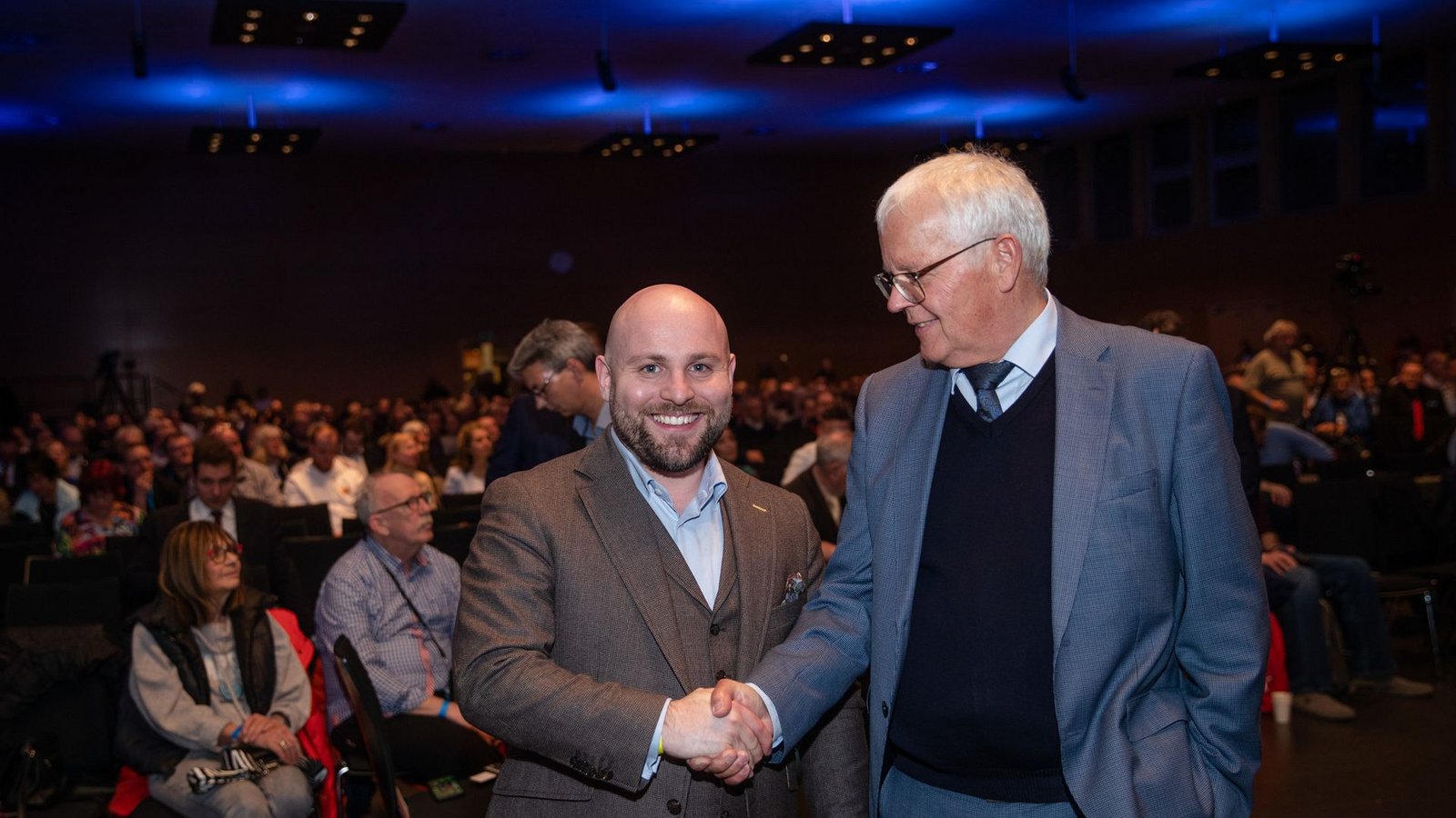 Markus Frohnmaier und Emil Sänze führen weiter die AfD in Baden-Württemberg.Foto: dpa/Christoph Schmidt