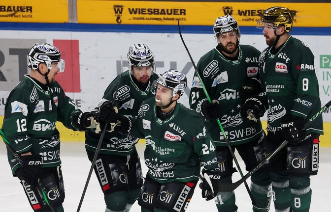 Jede Menge Grund zum Jubeln hatten die Bietigheim Steelers am Dienstag gegen Düsseldorf. <span class='image-autor'>Foto: Baumann</span>