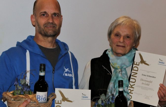 Irma Schneider und Martin Buck sind seit Jahrzehnten für den Nabu aktiv.  <span class='image-autor'>Foto: p</span>