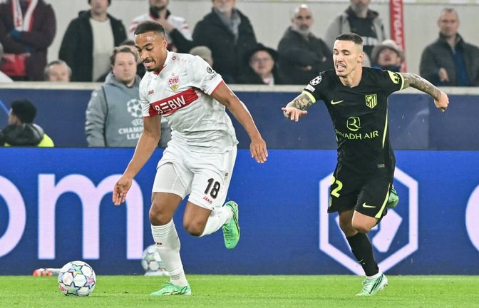 Für den VfB konnte Jamie Leweling das 1:0 erzielen, am Ende stand es 1:1.<span class='image-autor'>IMAGO/BEAUTIFUL SPORTS/Goldberg</span>