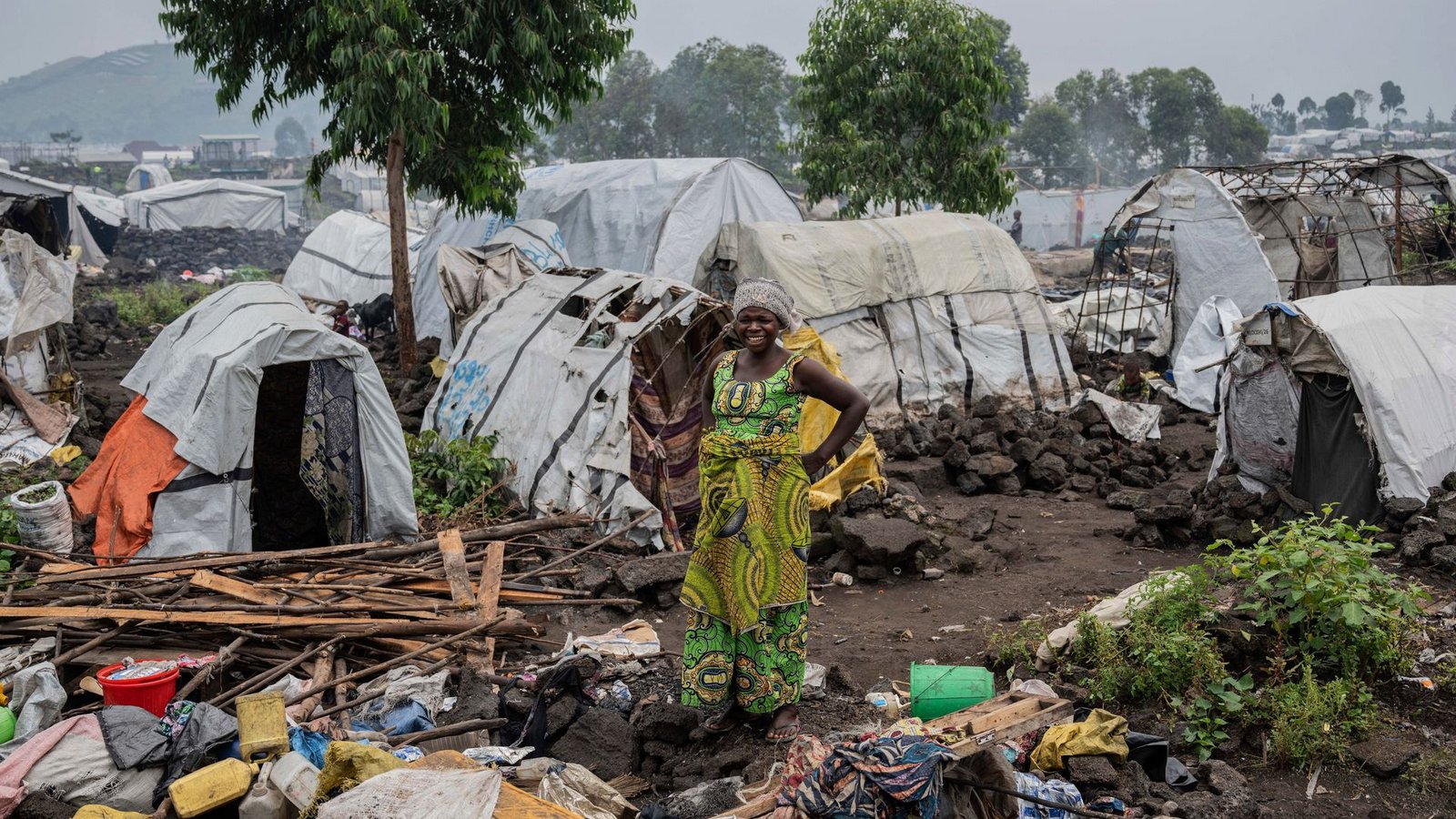 Im Ostkongo leben bis zu vier Millionen Binnenflüchtlinge oft unter sehr beengten Verhältnissen. (Archivbild)Foto: Moses Sawasawa/AP/dpa