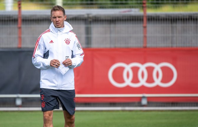 Bekommt zwei neue Nachwuchs-Kicker: Bayern-Trainer Julian Nagelsmann.<span class='image-autor'>Foto: Peter Kneffel/dpa</span>