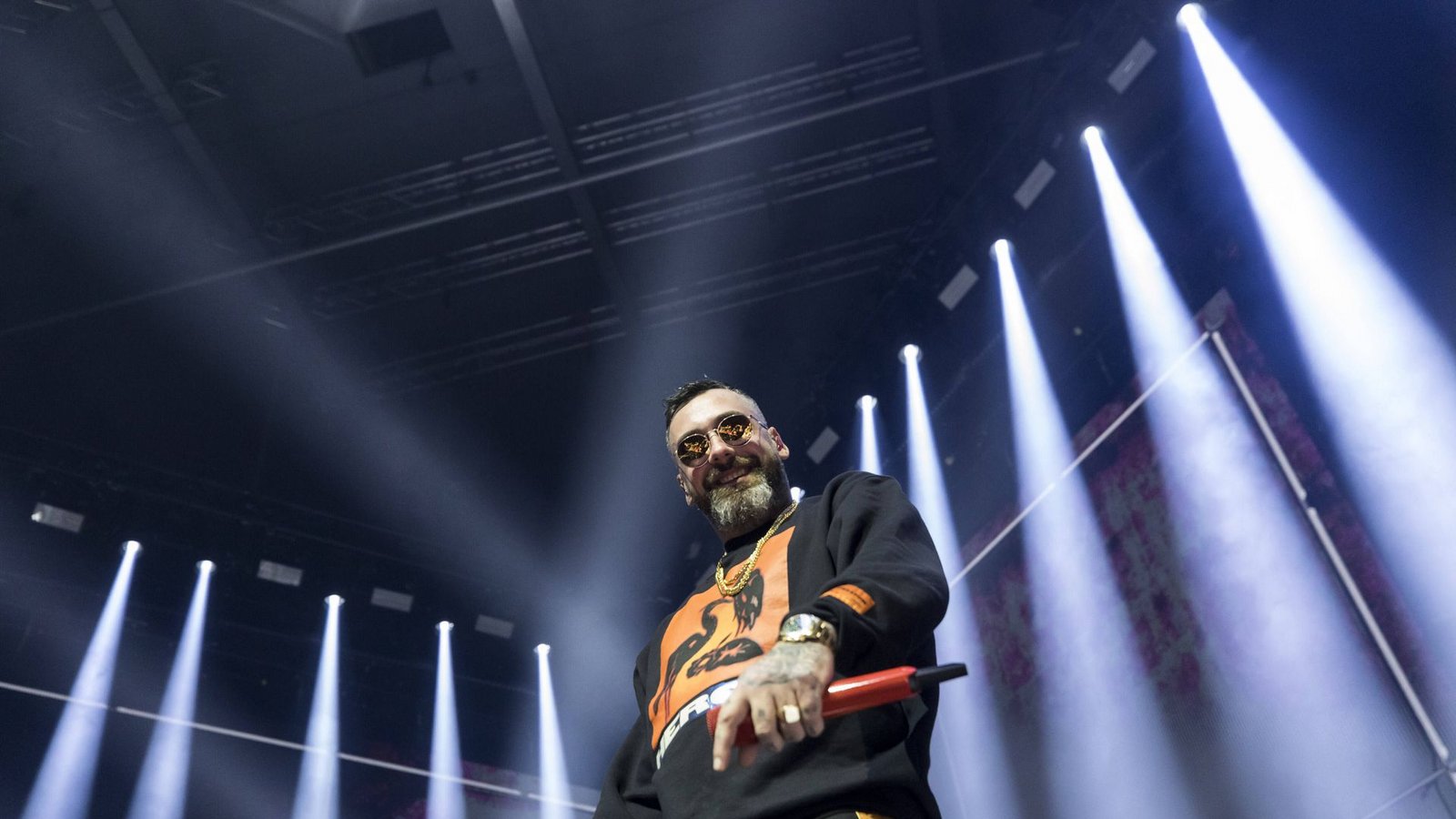 Sido moderierte die Finalsendung von „Wer stiehlt mir die Show?“. (Archivbild)Foto: imago images/POP-EYE/POP-EYE / Ben Kriemann via www.imago-images.de Sido moderierte die Finalsendung von „Wer stiehlt mir die Show?“. (Archivbild)Foto: imago images/POP-EYE/POP-EYE / Ben Kriemann via www.imago-images.de