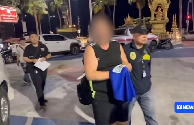 Einem Australier wird in Thailand der Mord an einer 17-Jährigen vorgeworfen. Ihre Leiche soll er in einem Koffer abgelegt haben.<span class='image-autor'>Foto: Abc News/ABC News/AAP/dpa</span>
