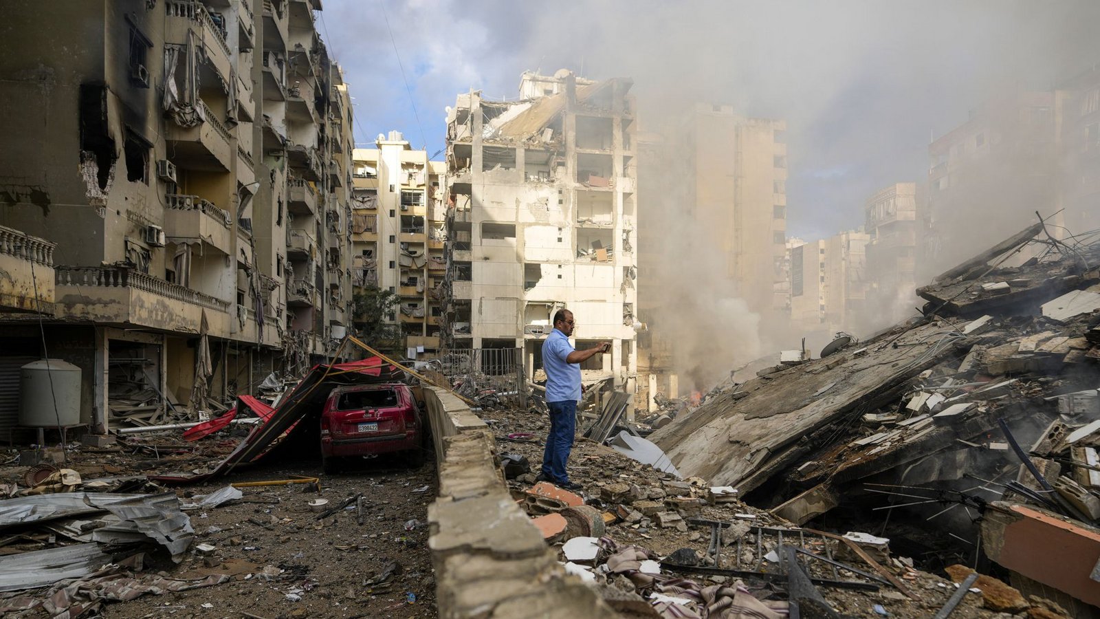Israel griff auch Ziele in der libanesischen Hauptstadt Beirut an.Foto: dpa/Hassan Ammar Israel griff auch Ziele in der libanesischen Hauptstadt Beirut an.Foto: dpa/Hassan Ammar