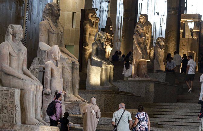 Blick ins Grand Egyptian Museum in Kairo<span class='image-autor'>Foto: imago/Xinhua</span>
