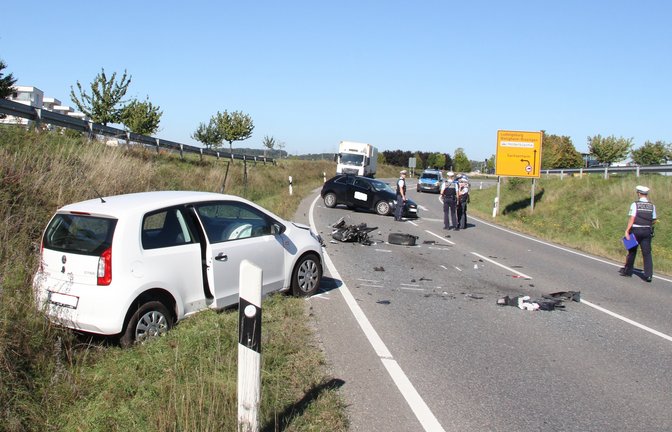 Bei diesem Unfall auf der L 1125 bei Sachsenheim sind im vergangenen September zwei Personen verletzt worden.  <span class='image-autor'>Foto: VKZ-Archiv</span>