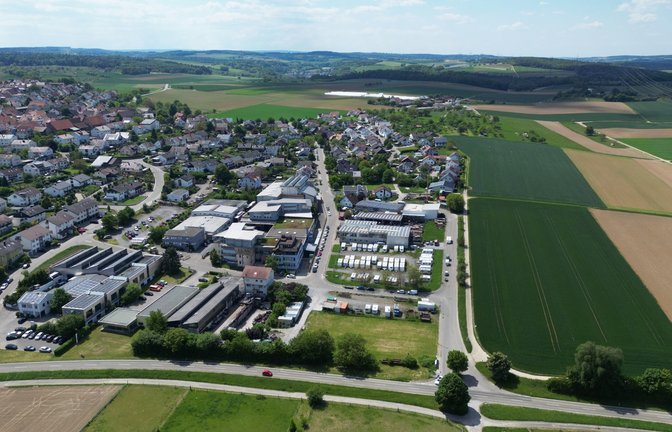 Auf der dunkelgrünen Fläche unten rechts soll der Discounter entstehen. Archivfoto: VKZ/Küppers