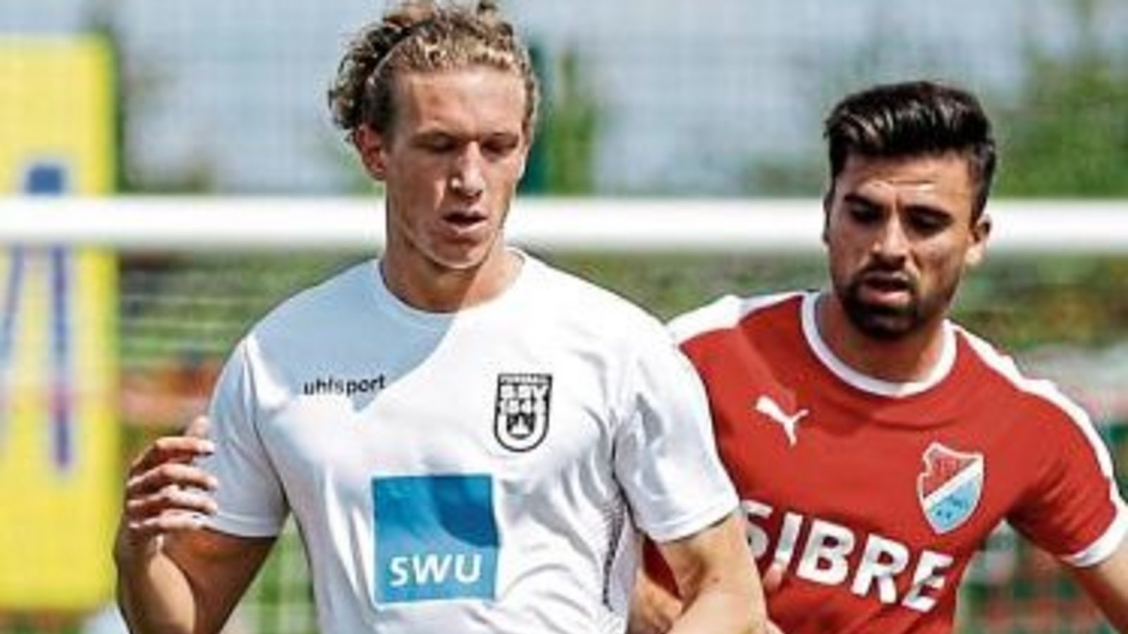 Vinko Sapino (links) greift mit dem SSV Ulm am heutigen Samstag erneut nach dem Ticket für den DFB-Pokal. Foto: Eibner Vinko Sapino (links) greift mit dem SSV Ulm am heutigen Samstag erneut nach dem Ticket für den DFB-Pokal. Foto: Eibner