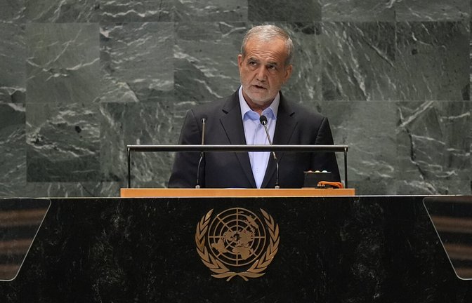 Irans Präsident Massud Peseschkian<span class='image-autor'>Foto: dpa/Pamela Smith</span>