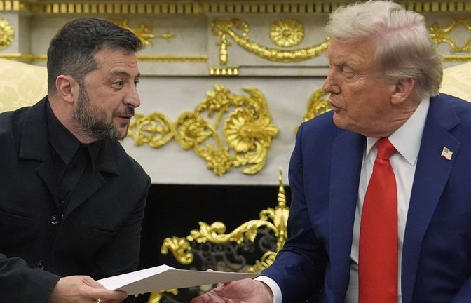 Donald Trump betreibt Außenpolitik in imperialistischer Manier.<span class='image-autor'>Foto: Julia Demaree Nikhinson/AP/dpa</span>