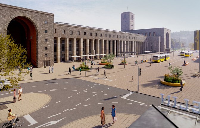 Könnte der Arnulf-Klett-Platz sich eines Tages so aufgeräumt präsentieren?<span class='image-autor'>Foto: Stadt Stuttgart</span>