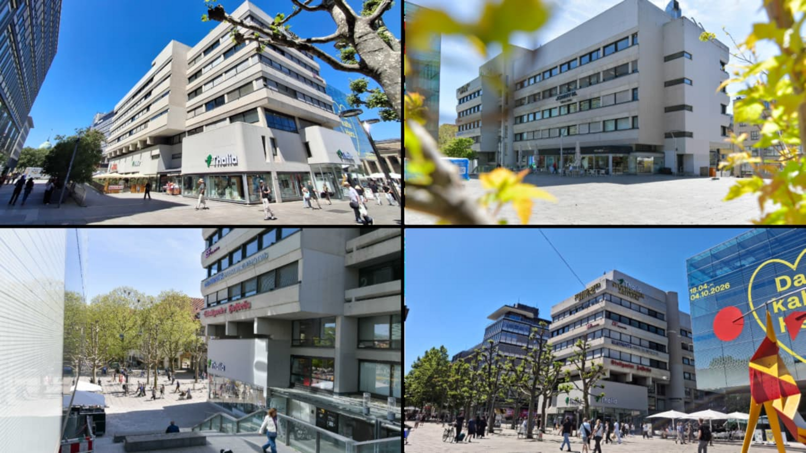 In der Diskussion um die Zukunft des Wittwer-Baus geht es nicht nur um das Gebäude, sondern auch um das direkte Umfeld - Freiräume, Verbindungen und die Hoffnung auf Belebung des Kleinen Schlossplatzes (oben rechts).Lichtgut/Max Kovalenko In der Diskussion um die Zukunft des Wittwer-Baus geht es nicht nur um das Gebäude, sondern auch um das direkte Umfeld - Freiräume, Verbindungen und die Hoffnung auf Belebung des Kleinen Schlossplatzes (oben rechts).Lichtgut/Max Kovalenko