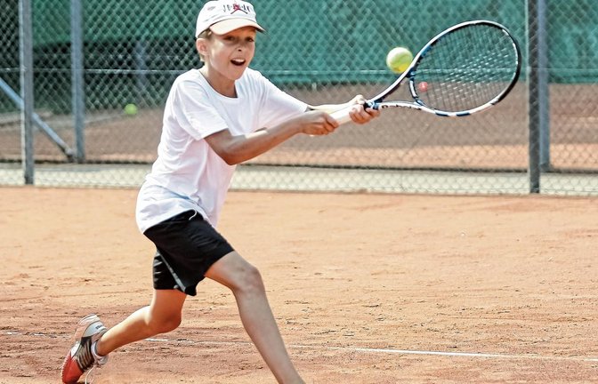 Für Simon Gruschwitz (TC Sersheim/TSC Vaihingen) lief der erste Kids-Cup ganz unglücklich. Vor seinem letzten Gruppenspiel hatte er die Chance auf Platz drei, nach der Niederlage wurde er Letzter. Foto: Simecek