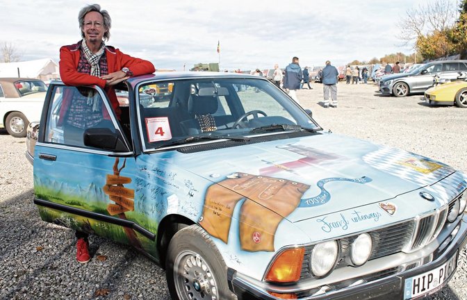 Stefan von Heyden war am Sonntag aus Bayern aufgrund des Oldtimerteffens in Hochdorf angereist.  Fotos: Stogios