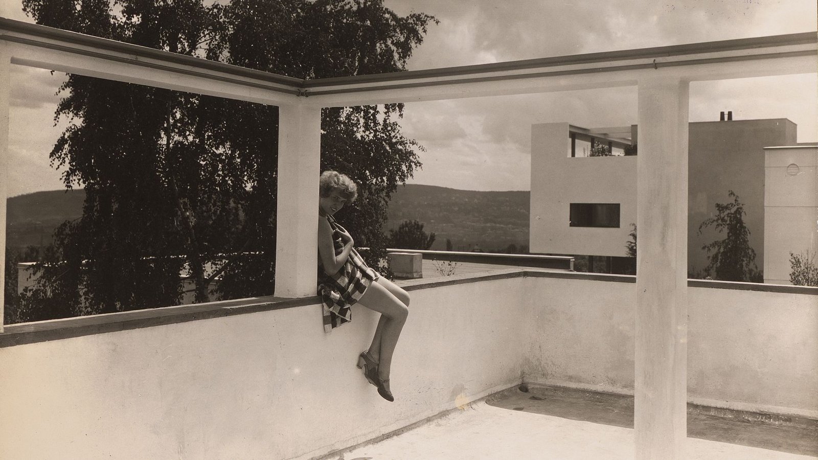 Dr. Otto Lossen: Haus Poelzig, Terrasse.Foto: © Architekturmuseum TU Berlin/Weissenhofmuseum im Haus Le Corbusier