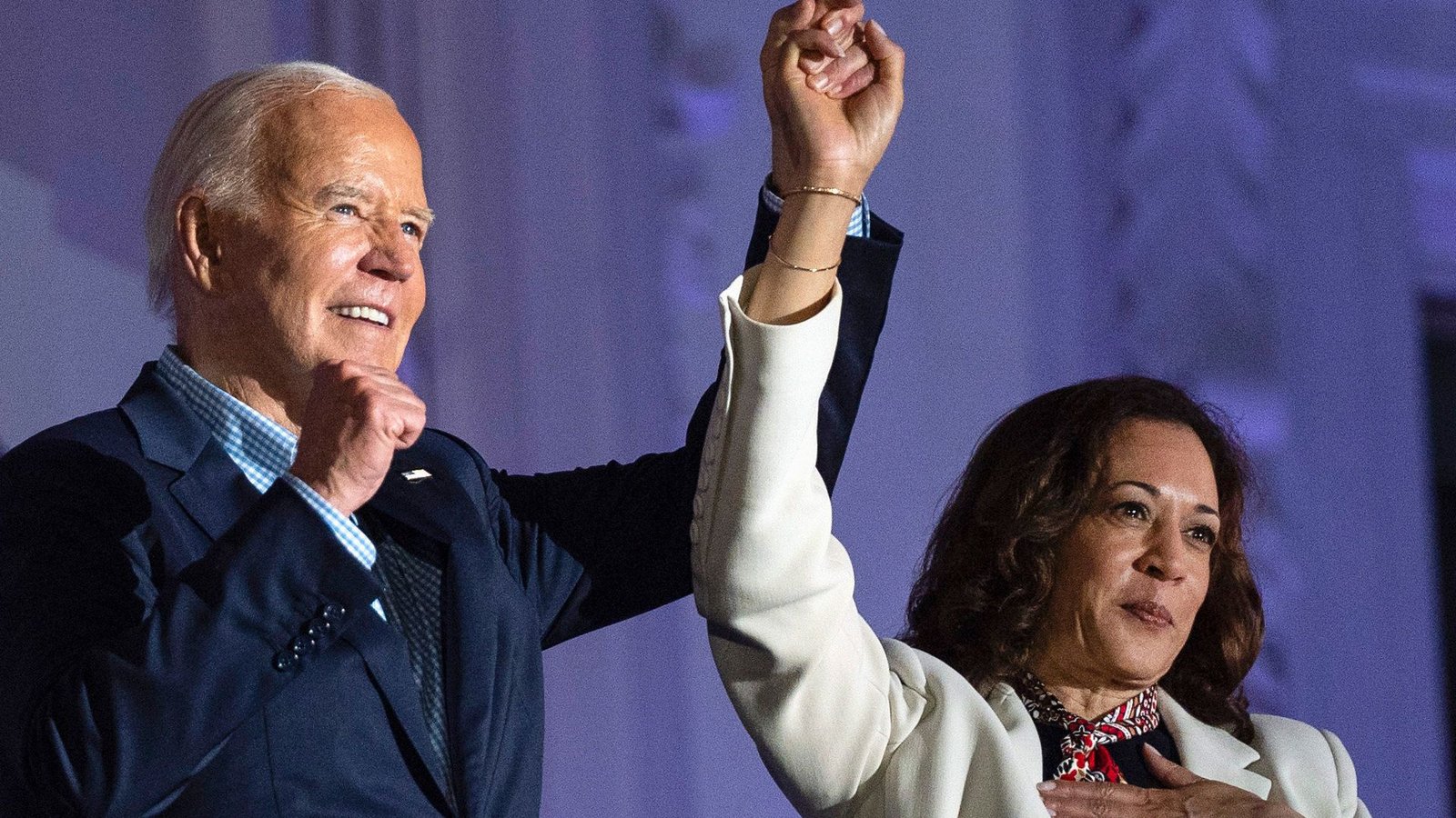 Joe Biden empfiehlt seine Vize Kamala Harris als Präsidentschaftskandidatin der Demokraten.Foto: dpa/Evan Vucci Joe Biden empfiehlt seine Vize Kamala Harris als Präsidentschaftskandidatin der Demokraten.Foto: dpa/Evan Vucci