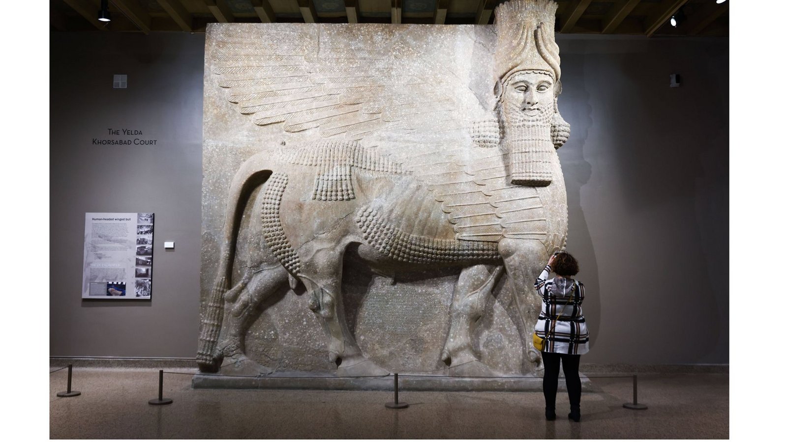 Eine kolossale assyrische Lamassu-Statue im Museum der University of Chicago.Foto: Imago/NurPhoto Eine kolossale assyrische Lamassu-Statue im Museum der University of Chicago.Foto: Imago/NurPhoto