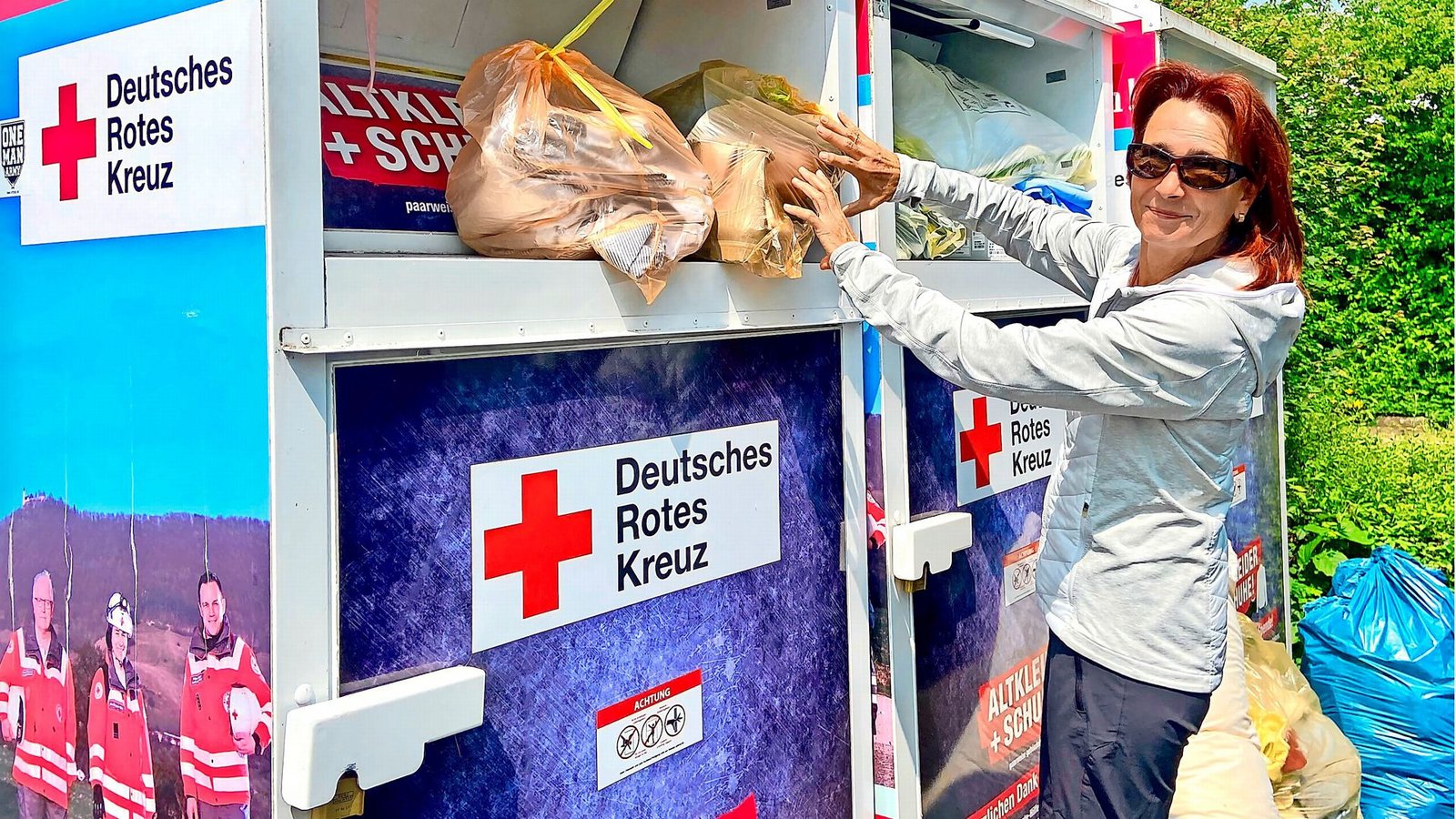 Trotz häufiger Leerung sind viele Altkleidercontainer übervoll.Foto: Faltin Trotz häufiger Leerung sind viele Altkleidercontainer übervoll.Foto: Faltin