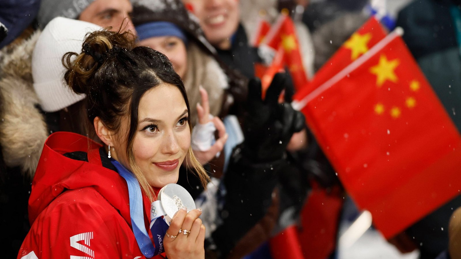 Freut sich auch über Silber: Free-Skierin Eileen Gu.Foto: IMAGO / Xinhua