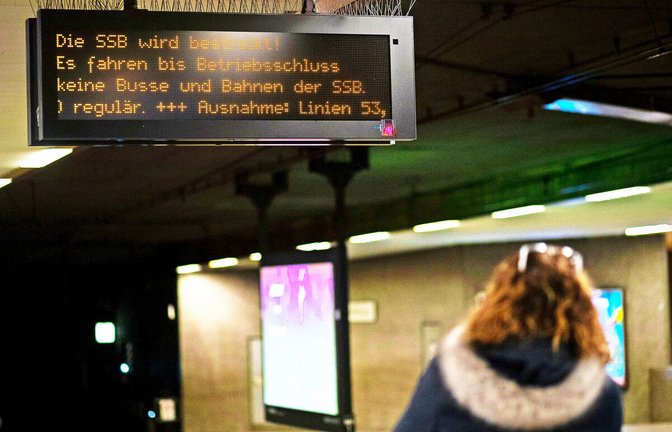 Nichts geht mehr: Am Donnerstag und am Freitag wird der Nahverkehr in Stuttgart bestreikt.<span class='image-autor'>Foto: Lichtgut/Leif Piechowski</span>