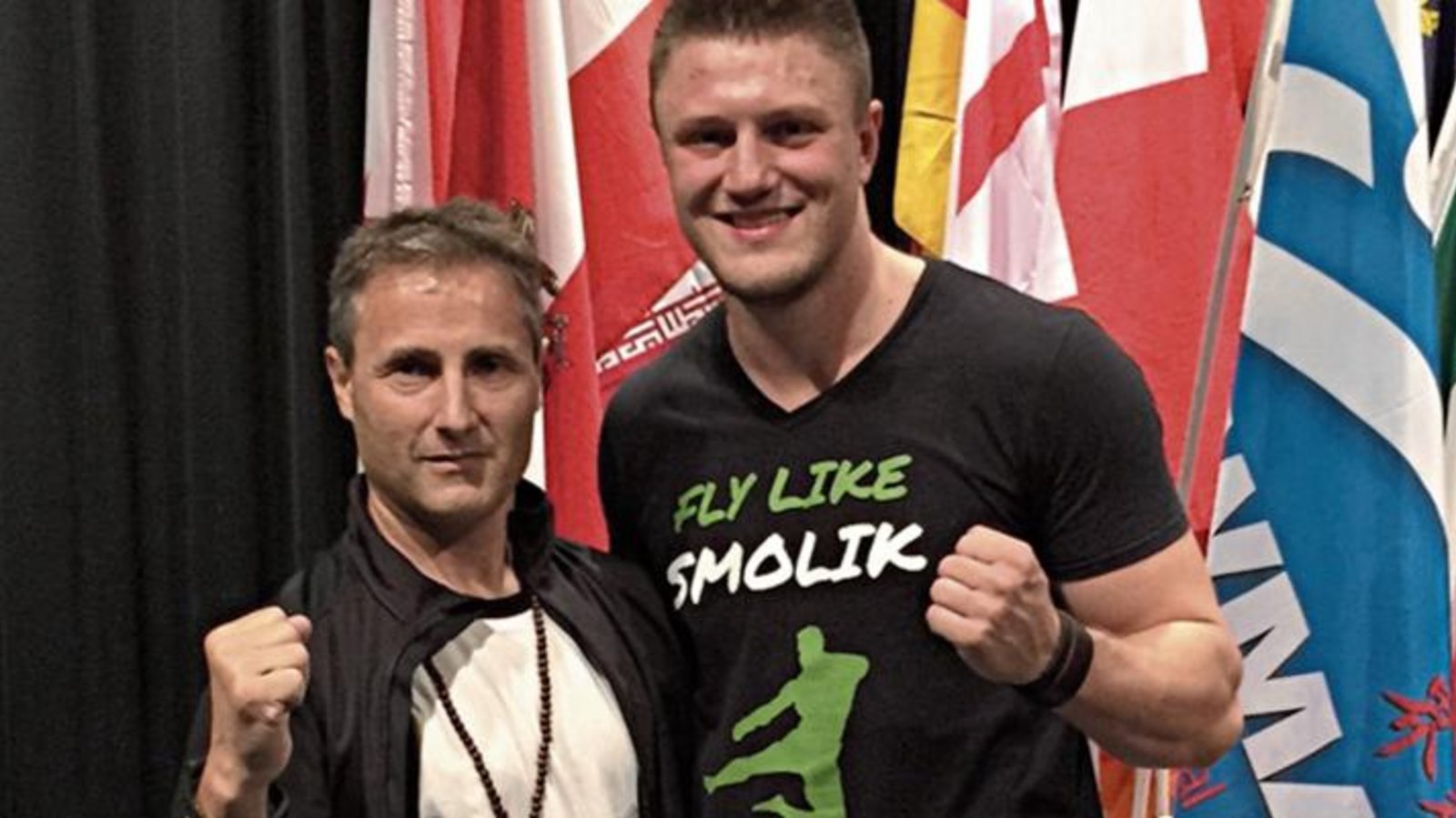 Achim Haubennestel (links) und Kickboxweltmeister Michael Smolik Foto: privat Achim Haubennestel (links) und Kickboxweltmeister Michael Smolik Foto: privat