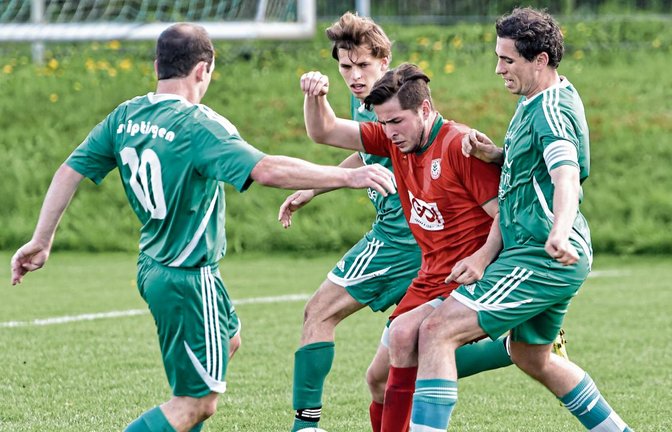 Thorsten Josenhans (Zweiter von rechts) ist ein Leistungsträger, der auch schon im Vorjahr in der ersten Mannschaft spielten. Foto: Leitner