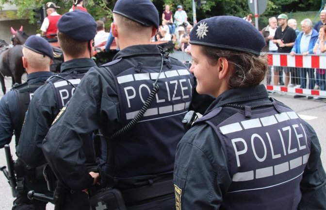 Knapp 200 Beamtinnen und Beamte waren am Festwochenende im Einsatz.  <span class='image-autor'>Foto: Arning</span>