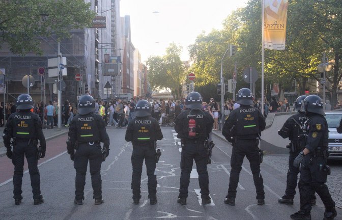 In Mannheim gab es in den vergangenen Tagen immer wieder Demonstrationen gegen Polizeigewalt.<span class='image-autor'>Foto: dpa/Dieter Leder</span>