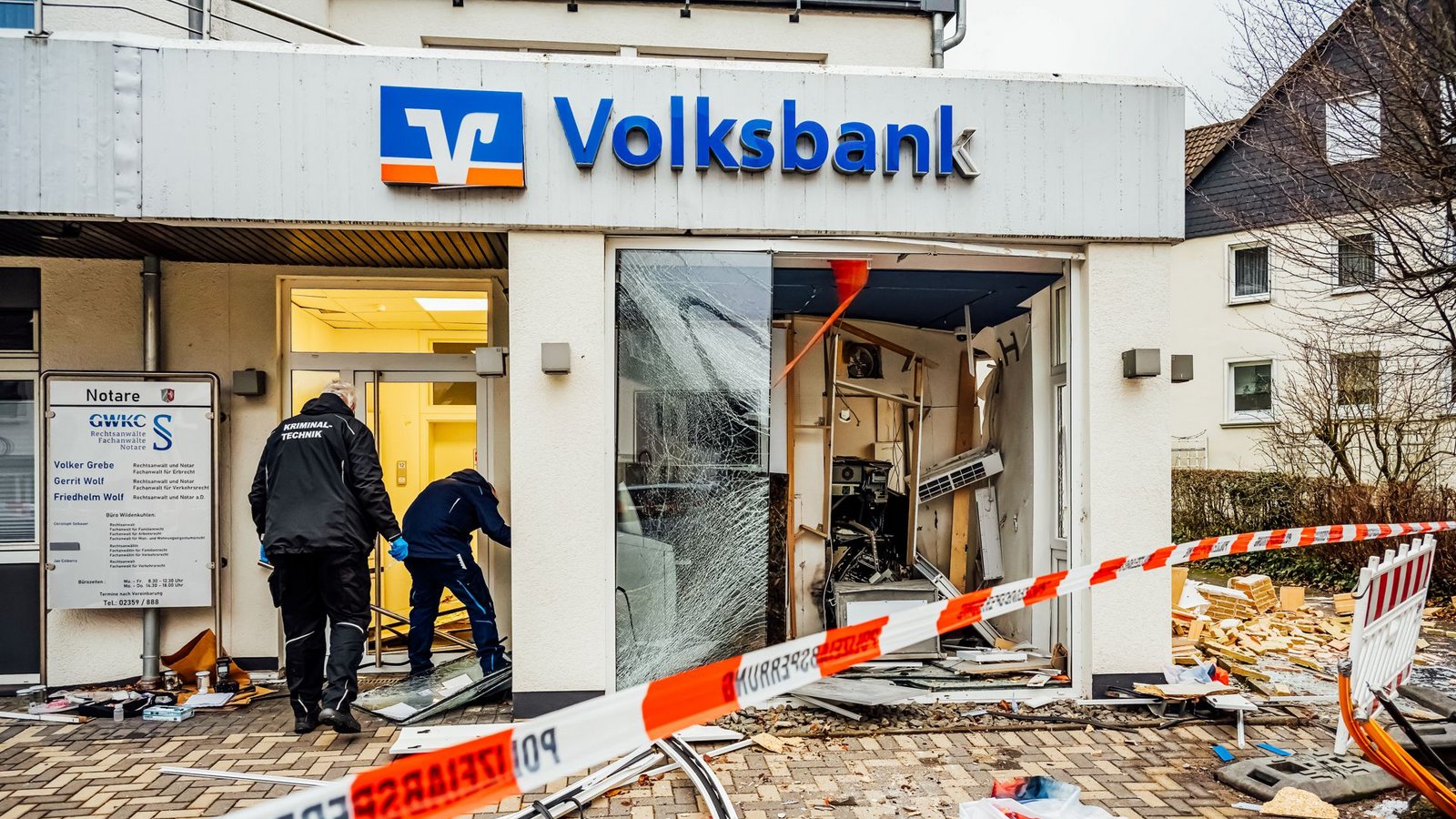 Die Geldautomatensprengung hat dem klassischen Banküberfall längst den Rang abgelaufen.Foto: dpa/Markus Klümper Die Geldautomatensprengung hat dem klassischen Banküberfall längst den Rang abgelaufen.Foto: dpa/Markus Klümper