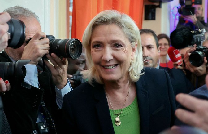 Marine Le Pen trat 2012, 2017 und 2022 bei den französischen Präsidentschaftswahlen an – und würde es gerne noch einmal tun.<span class='image-autor'>Foto: AFP/Alain Jocard</span>