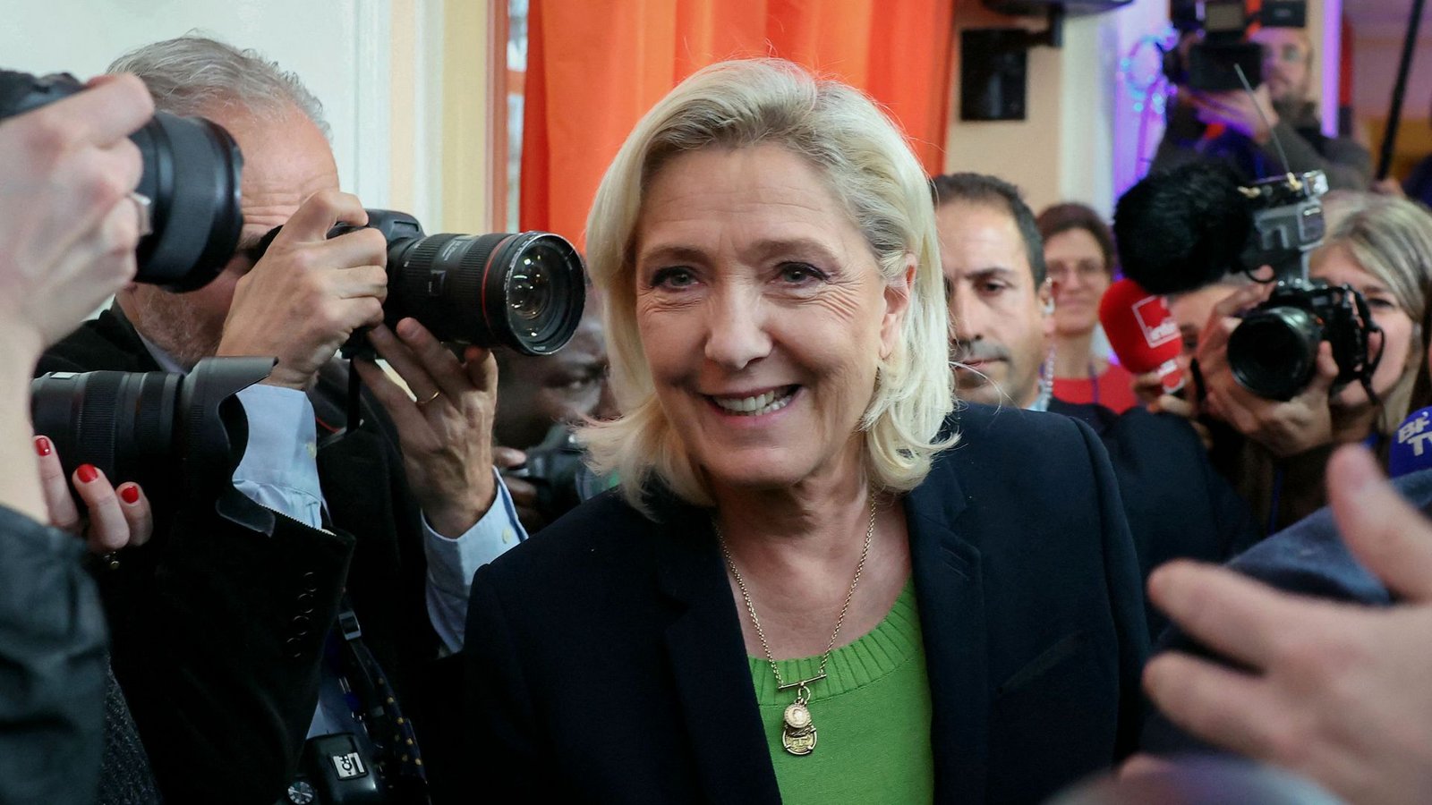 Marine Le Pen trat 2012, 2017 und 2022 bei den französischen Präsidentschaftswahlen an – und würde es gerne noch einmal tun.Foto: AFP/Alain Jocard Marine Le Pen trat 2012, 2017 und 2022 bei den französischen Präsidentschaftswahlen an – und würde es gerne noch einmal tun.Foto: AFP/Alain Jocard