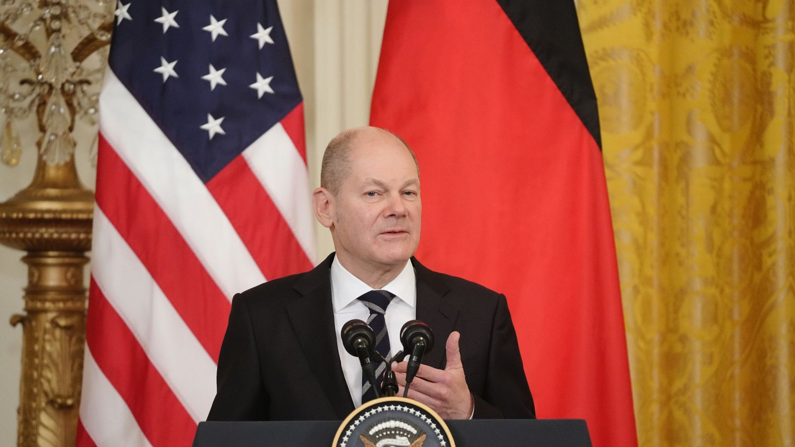 Die Beziehungen zu den USA sind ihm wichtig: Bundeskanzler Olaf Scholz.Foto: dpa/Kay Nietfeld Die Beziehungen zu den USA sind ihm wichtig: Bundeskanzler Olaf Scholz.Foto: dpa/Kay Nietfeld
