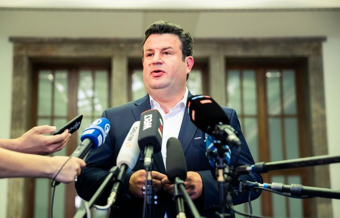 Bundesarbeitsminister Hubertus Heil stellte vergangene Woche seine Pläne zum Bürgergeld vor.<span class='image-autor'>Foto: dpa/Christoph Soeder</span>