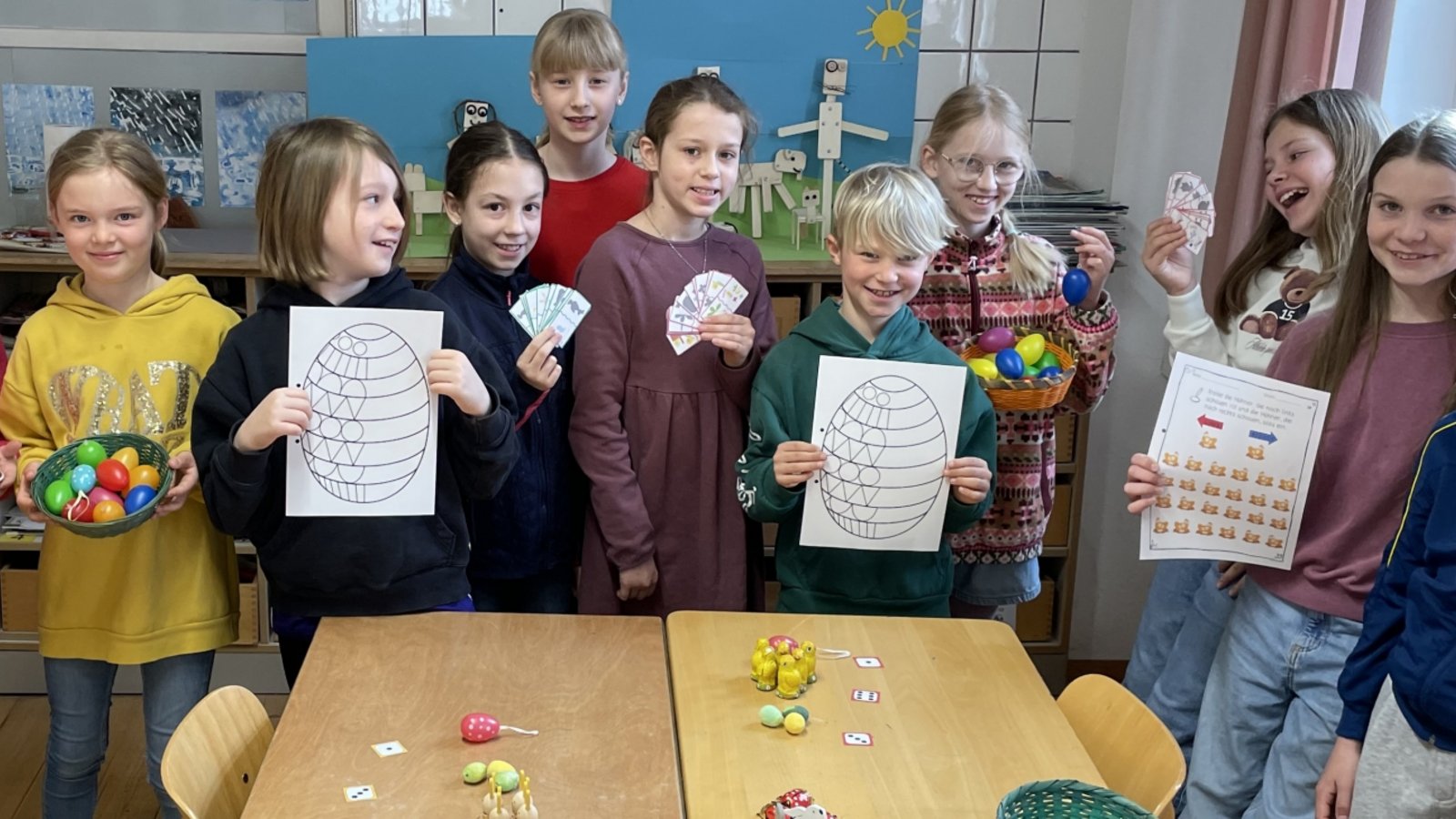 Grundschüler und Vorschulkinder lernen im Bildungshaus gemeinsam.  Foto: p