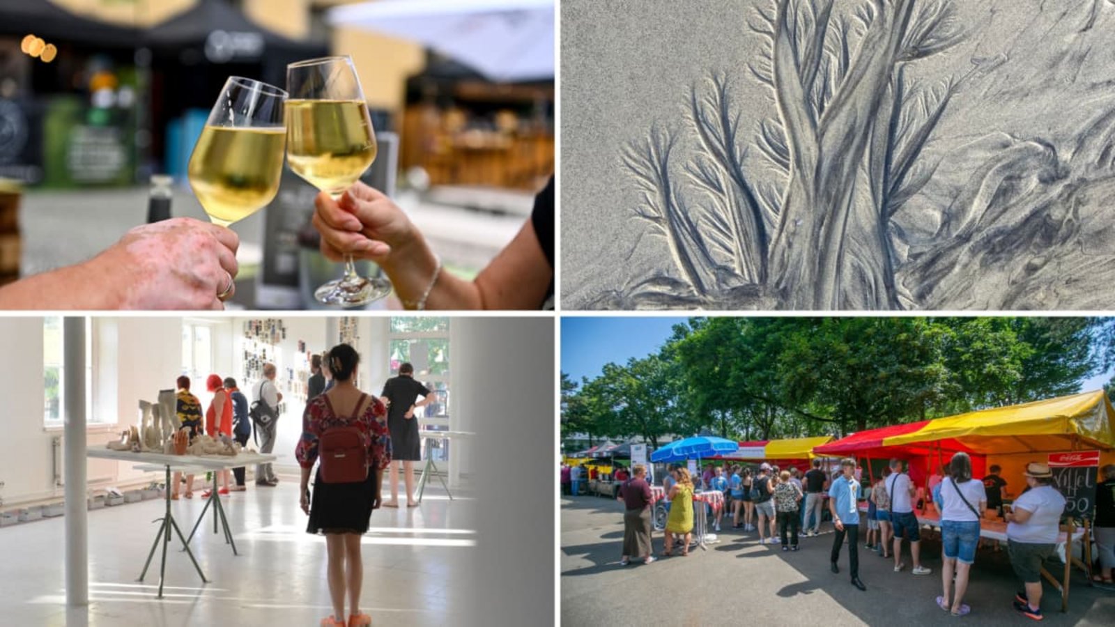 Das Wochenende im Kreis Esslingen hat viel zu bieten. Neben dem Start größerer Veranstaltungen wie der Esslinger Wein-Lounge, stehen auch eine Kunstausstellung in Plochingen, das Berkheimer Meisenfest und ein Rundgang zu Arbeiten von Studierenden der Freien Kunstakademie Nürtingen zur Auswahl (von oben links im Uhrzeigersinn).Markus Brändli (Archiv), Stadt Plochingen/Klaudia Dietewich, Roberto Bulgrin (Archiv), Freie Kunstakademie Nürtingen/Jochen Klein Das Wochenende im Kreis Esslingen hat viel zu bieten. Neben dem Start größerer Veranstaltungen wie der Esslinger Wein-Lounge, stehen auch eine Kunstausstellung in Plochingen, das Berkheimer Meisenfest und ein Rundgang zu Arbeiten von Studierenden der Freien Kunstakademie Nürtingen zur Auswahl (von oben links im Uhrzeigersinn).Markus Brändli (Archiv), Stadt Plochingen/Klaudia Dietewich, Roberto Bulgrin (Archiv), Freie Kunstakademie Nürtingen/Jochen Klein