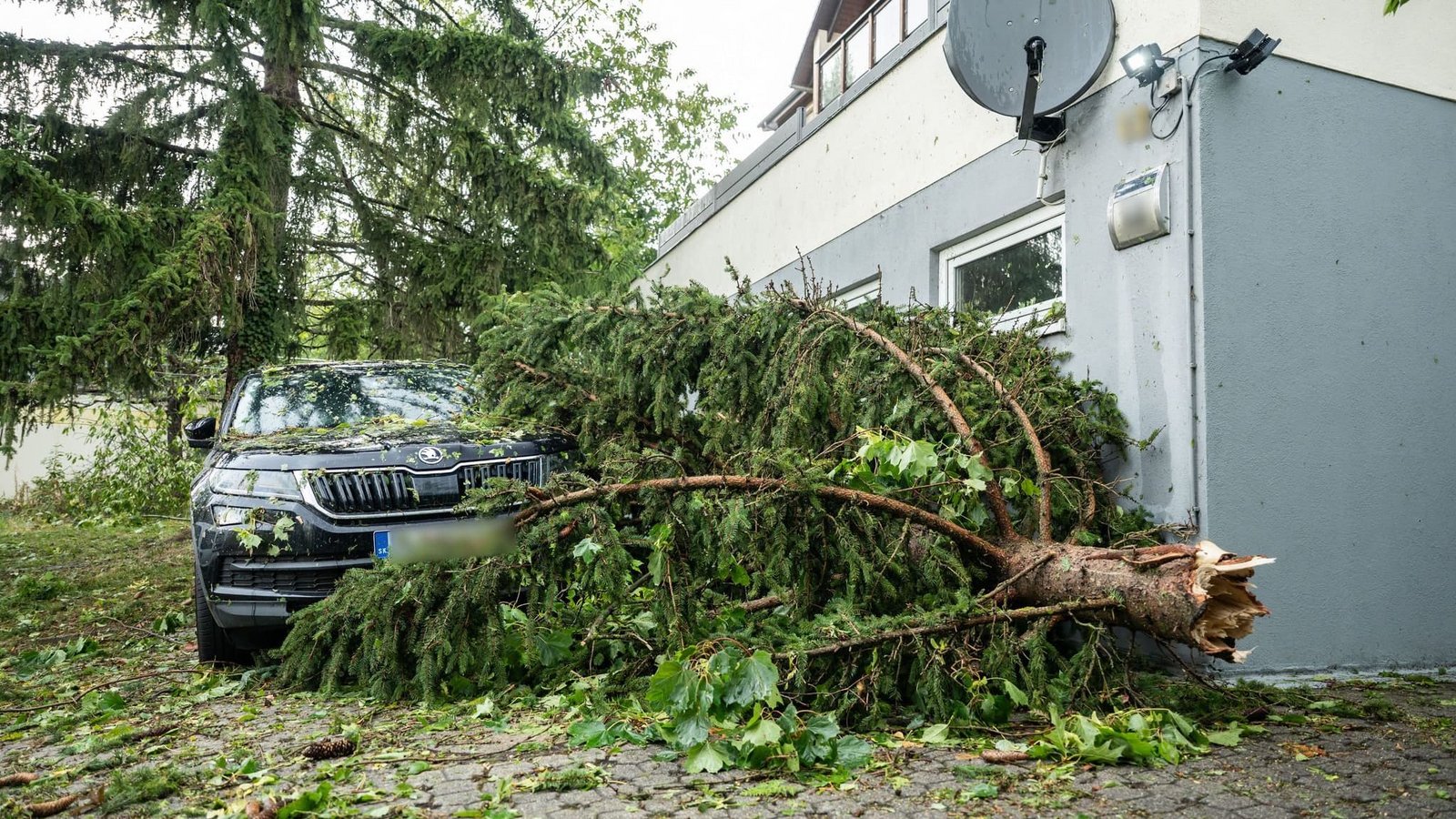 Das Unwetter zog über Teile Baden-Württembergs.Silas Stein/dpa