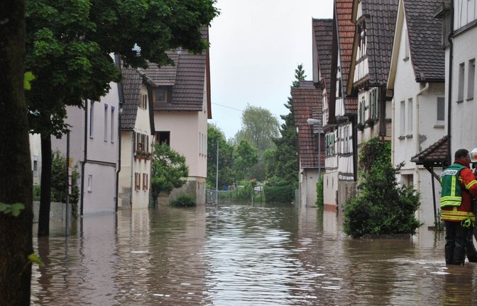 Damit sich solche Bilder vom Juni 2013 in Illingen nicht wiederholen, sind im aktuellen Haushalt 200 000 Euro für Hochwasser- und Katastrophenschutz eingestellt.  <span class='image-autor'>Foto: Stahlfeld</span>