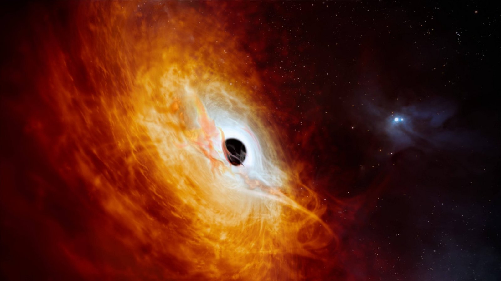 Schwarze Löcher sind  Orte ohne Wiederkehr. Denn die Anziehungskraft dieser Schwerkrafttrichter im Raumzeitgefüge ist so stark, dass nichts ihnen entkommen kann.Foto: Imago/Cover Images
