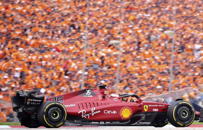 Charles Leclerc siegt im Ferrari auf dem Red-Bull-Ring.<span class='image-autor'>Foto: AFP/JOHANN GRODER</span>