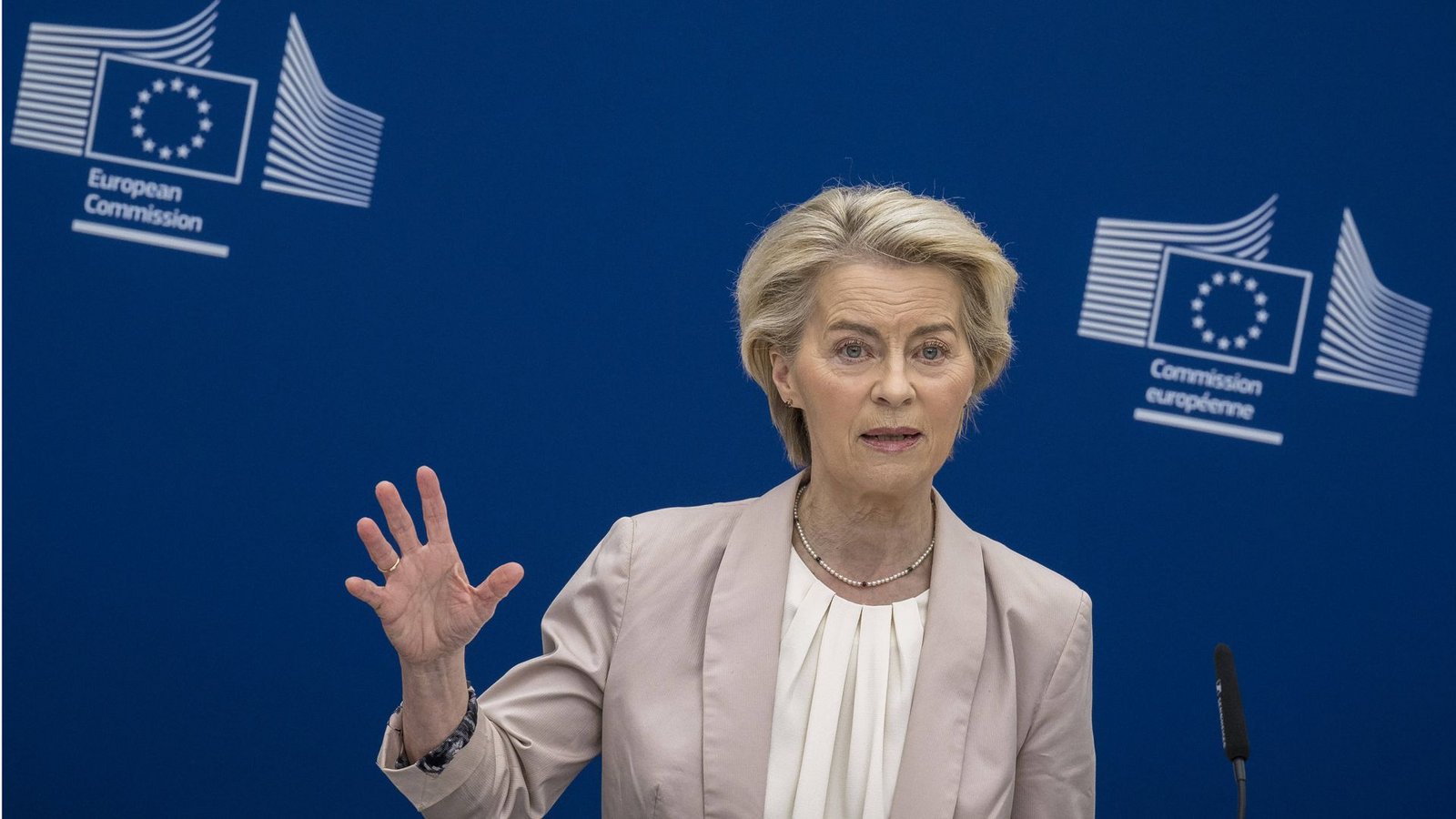 EU-Kommissionspräsidentin Ursula von der LeyenFoto: IMAGO/ZUMA Press Wire/IMAGO/Wiktor Dabkowski