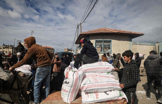 UNRWA ist in Gaza auch an der Verteilung von Lebensmitteln beteiligt.<span class='image-autor'>Foto: AFP</span>