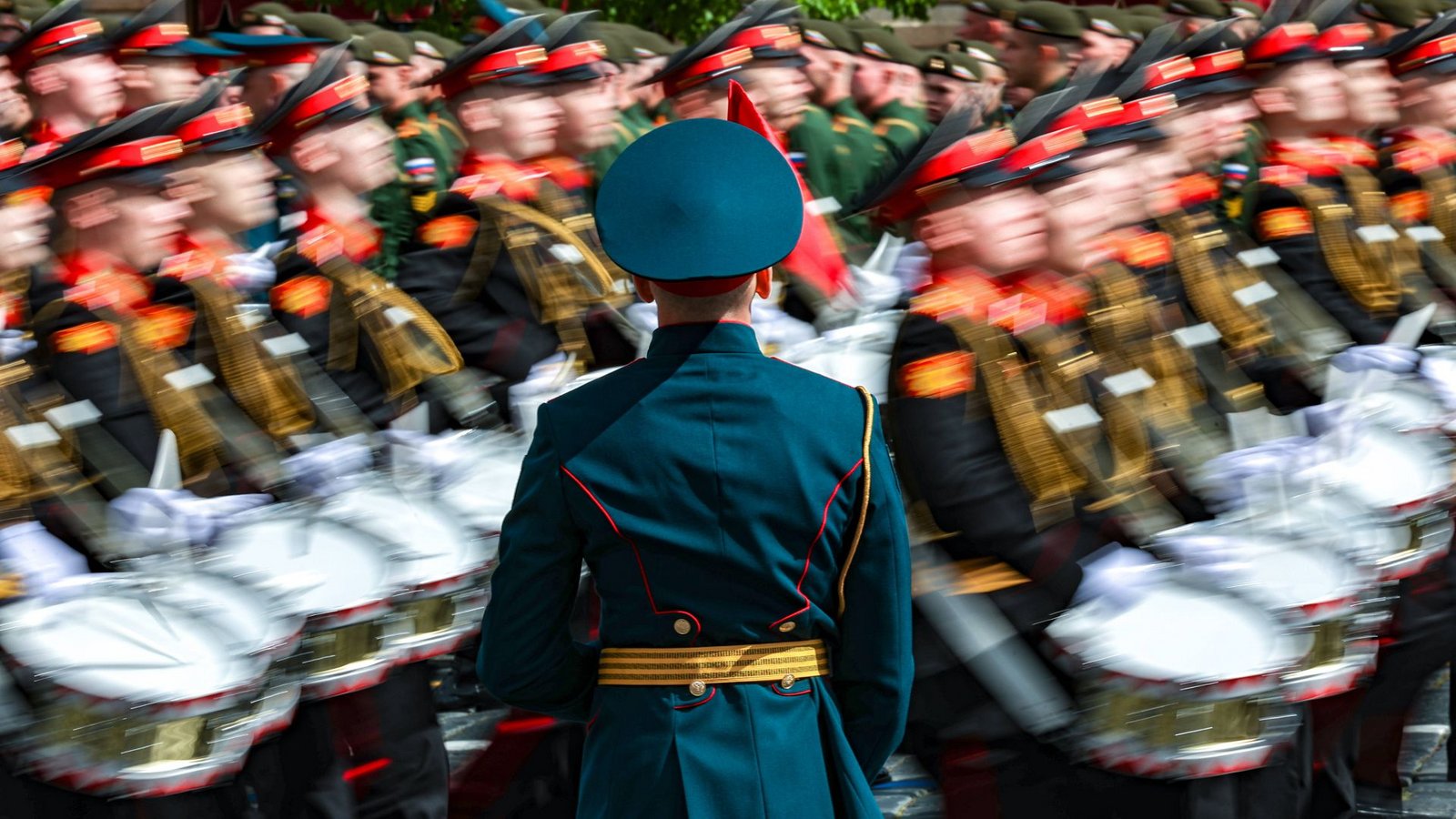 In Moskau hatten bereits am Sonntag (5. Mai) rund  9000 Soldaten für die Militärparade am Tag des Sieges über Nazi-Deutschland am 9. Mai geprobt.Foto: Imago/Itar-Tass