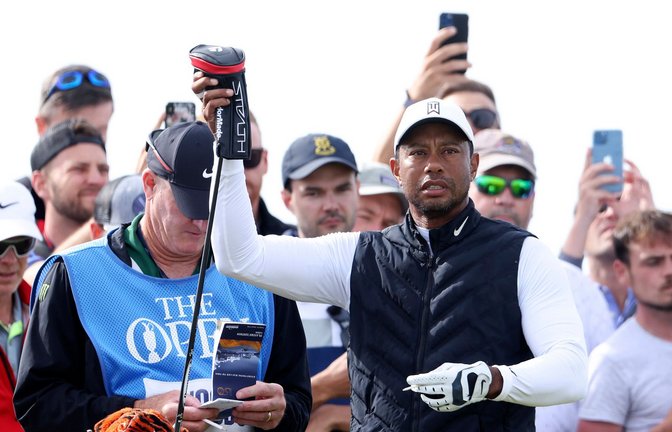 Begeistert die Massen in England: Tiger Woods.<span class='image-autor'>Foto: Peter Morrison/AP/dpa</span>