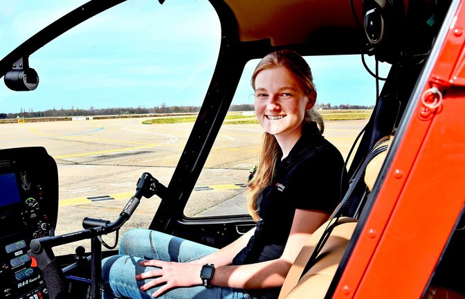 Annkatrin Büche ist mit 22 Jahren die Jüngste im Lehrgang für Berufshubschrauberpiloten.<span class='image-autor'>Foto: &nbsp;</span>