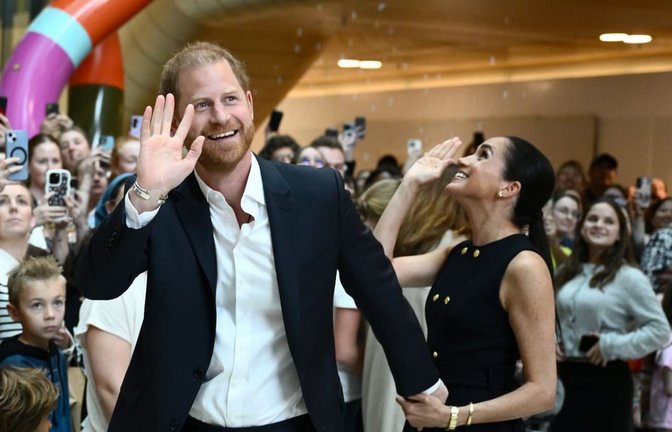 Der britische Prinz Harry und seine Frau Meghan planen übereinstimmenden Medienberichten zufolge eine Rückkehr in ihre frühere Heimat (Archivfoto).<span class='image-autor'>Joel Carrett/AAP/dpa</span>