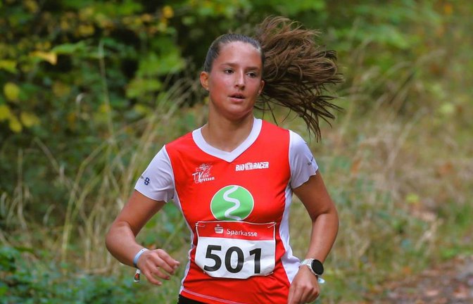 Jula Böhm, Siegerin über fünf Kilometer.